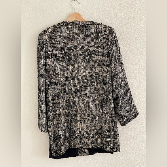 Vintage Young Woo San Francisco Tweed Marled Oversized Structured Coat - Picture 2 of 4